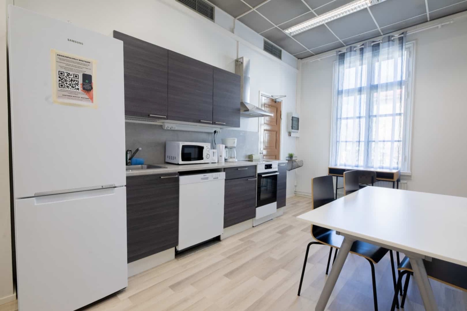 A fully-equipped kitchen