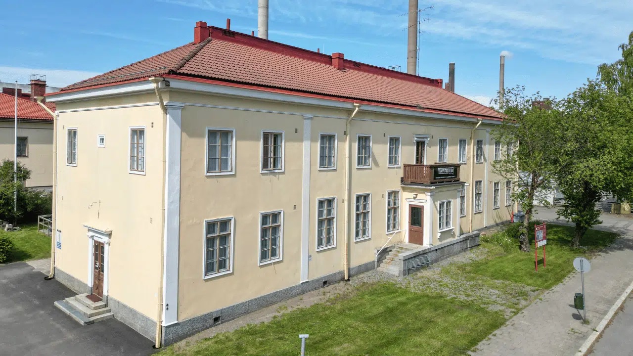 Vanha Postitalo Varkaus – vuonna 1930 rakennettu postitalo Wahlinkadulla, ilmakuva